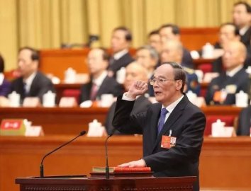 What did Wang Qishan do in January?