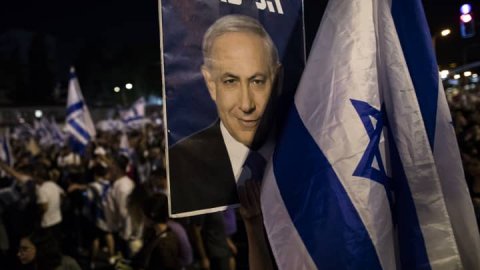 <b>Israel's Netanyahu rules out civil war after mass protests</b>
