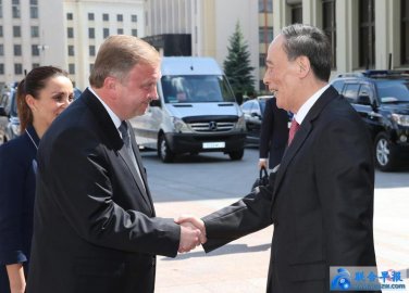 Vice President Wang Qishan Visits Belarus, Meets with Kobyakov