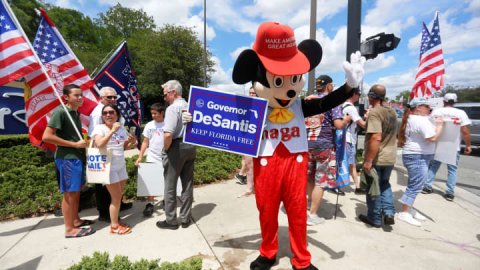 <b>Disney drops all but free speech claim in political retaliation suit against DeSantis</b>