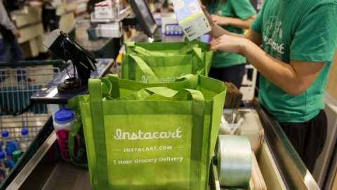 <b>Instacart aiming for valuation of $8.6 billion to $9.3 billion in IPO: reports</b>