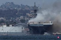 The U.S. warship fire caused 21 people to be injured