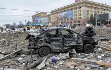 Russian paratroopers At the second largest city of Ukraine Halkov Attack Hospital