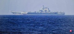 Shandong ship carrier passed the Taiwan Strait for the second time within a month