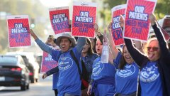 Health care workers strike at Kaiser Permanente