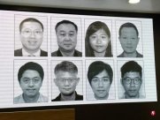 The Hong Kong Police National Security Office Hanging Red Wanted Eight Overseas Hong K