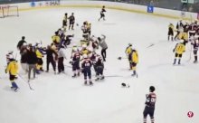 The Hong Kong -Thai U18 Ice Power Team had a physical conflict of the Hong Kong Associ