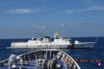 The Chinese and Philippine Maritime Police again confront the confrontation in the dis