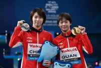 Quanhongzheng first won the World Championships women's single 10m platform champ