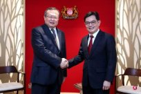 <b>Liu Jianchao, Minister of the CPC Central Committee, visited Singapore for four days t</b>